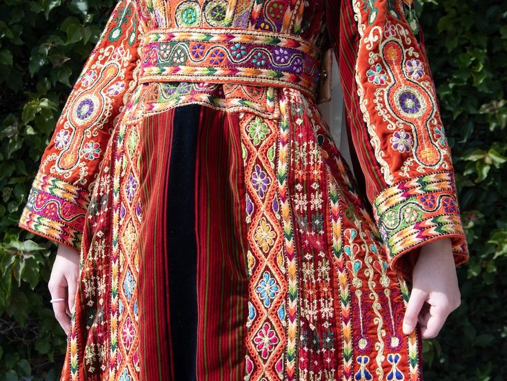Beautiful Traditional Palestinian Thob with embroidery as explained in - Sew to Speak: A Woman's Journey to Preserving Palestinian Identity